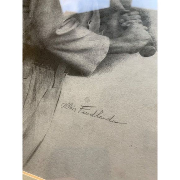 Vintage Baseball Picture Framed Matted Shoeless Joe Jackson Cleveland 18 x 22 - Picture 4 of 9